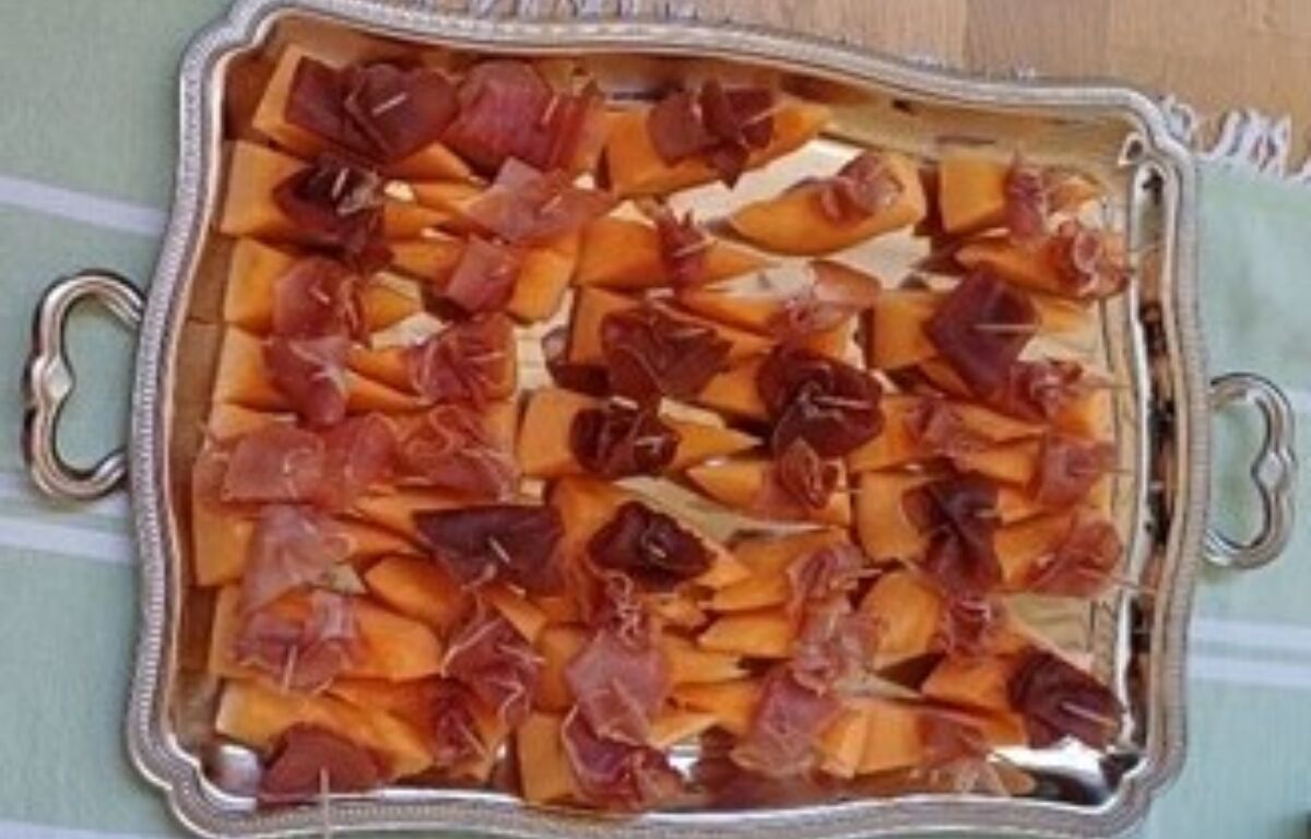 Melonen mit Rohschinken 2